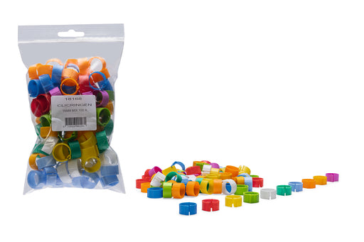 CLICKRINGEN 16MM MIX 100X