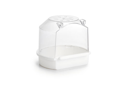 BADHUISJE ROND KLEIN WIT PLAST