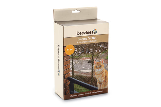 BZ KATTENNET V BALKON TRANSP 8X3M