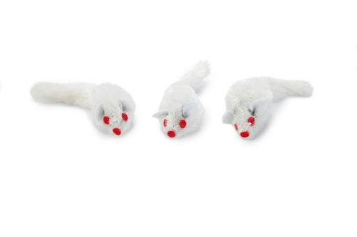 BZ PLUSH MUISJE WIT ZAKJE 3ST 5