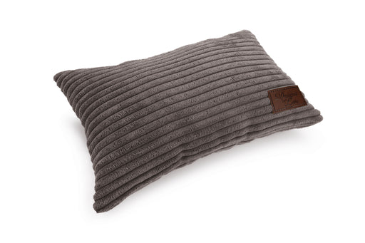 DBL HOOFDKUSSEN RIBBED BRN 35X23