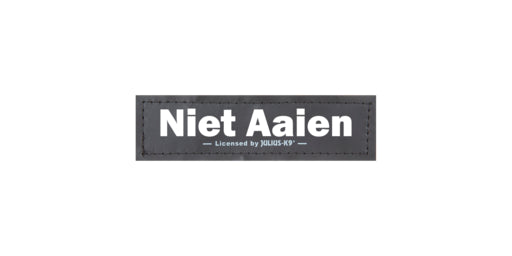 K9 LABEL NIET AAIEN BABY 2 - MAAT 0