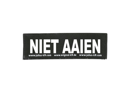 K9 LABEL NIET AAIEN MAAT 1 - MAAT 4