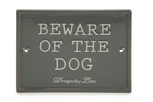 DBL KERA BEWARE OF THE DOG GRS20X16