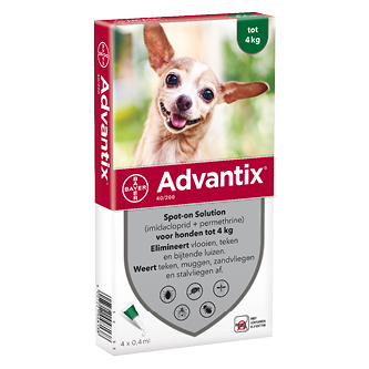 Bayer Advantix Spot on 40 0.4 ml < 4 KG