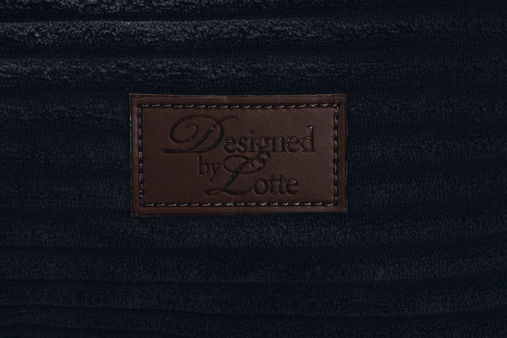 Designed by Lotte Ribbed Hondenkussen Antraciet