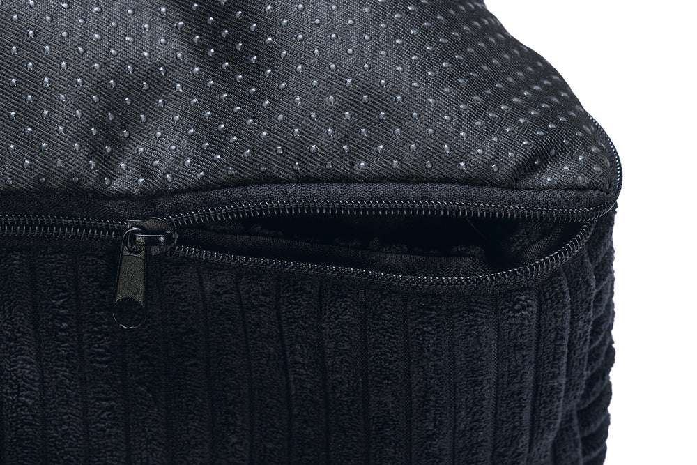 Designed by Lotte Ribbed Hondenkussen Antraciet