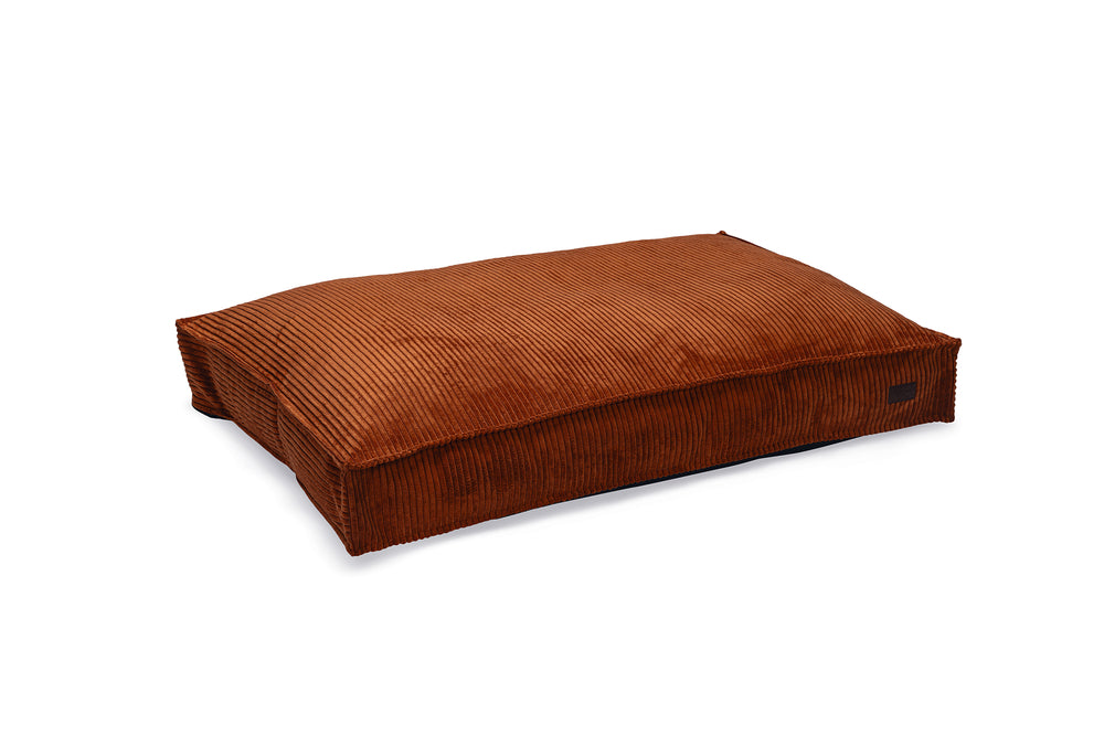 Designed by Lotte Ribbed Hondenkussen Terracotta