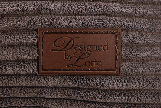 Designed by Lotte Ribbed Hondenmand Bruin