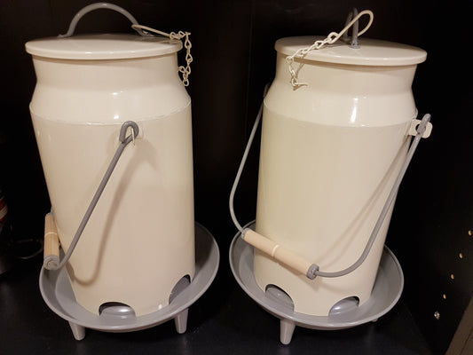 Voersilo metaal Deluxe Creme/Grijs