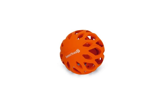 BEEZTEES RUBBER SPEELBAL KOKO ORANJE