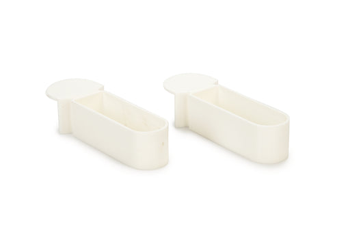 PLASTIC SNOEPBAKJE BREED WIT 2X 1,5