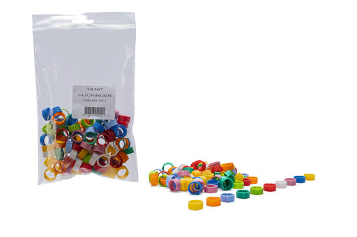 CLICKRINGEN 12MM MIX 100X