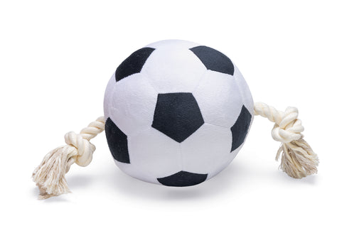 BZ PLU VOETBAL MET TOUW ZWT/WIT 36