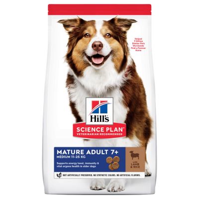 HILL'S SCIENCE PLAN Medium Mature Adult 7+ Hondenvoer met Lam & Rijst