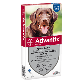 Bayer Advantix 400/2000 voor honden van 25 - 40 kg