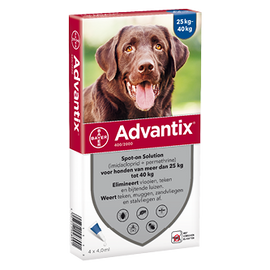 Bayer Advantix 400/2000 voor honden van 25 - 40 kg