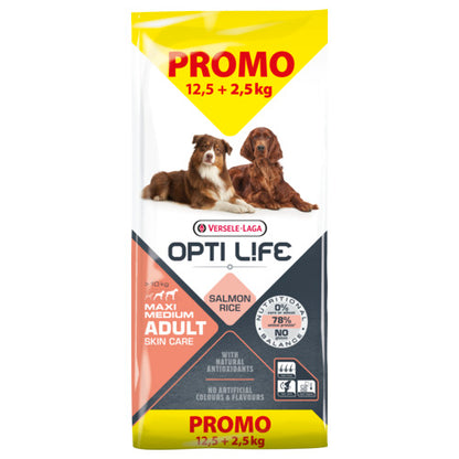 Opti Life Adult Skin Care Medium & Maxi (Salmon & rice)