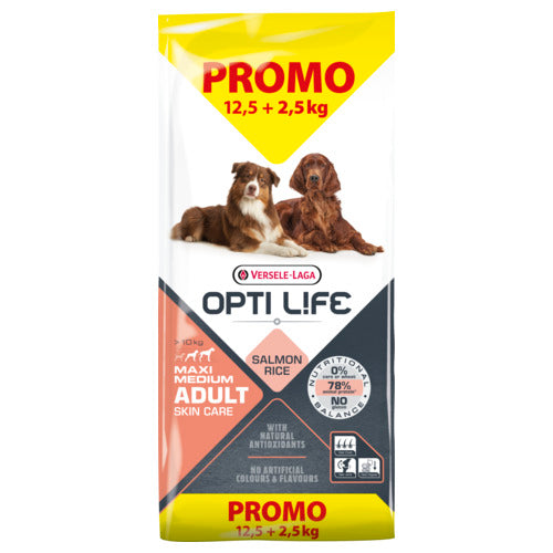 Opti Life Adult Skin Care Medium & Maxi (Salmon & rice)
