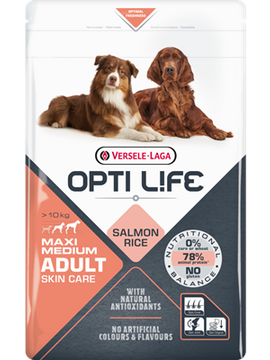 Opti Life Adult Skin Care Medium & Maxi (Salmon & rice)