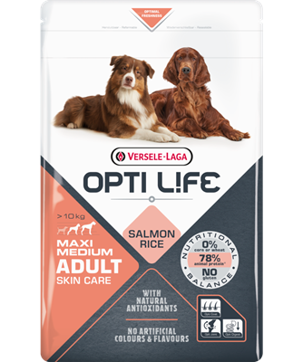 Opti Life Adult Skin Care Medium & Maxi (Salmon & rice)