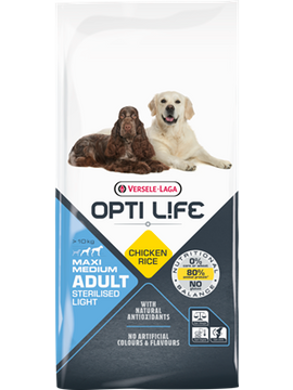 Opti Life Adult Sterilised/Light Medium & Maxi
