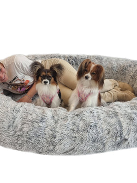 Human Sized Dog Bed Eef Grijs 172x97x37 cm