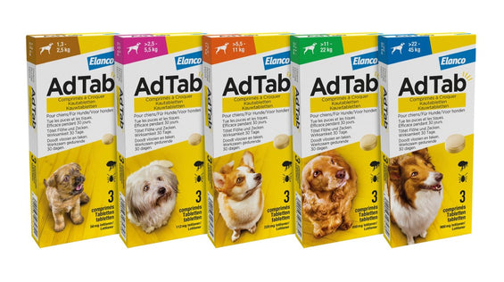 Adtab Kauwtablet tegen vlooien en teken