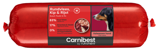 Carnibest Rundvlees, Kip & Rijst Volwassen (Géén verzending!)