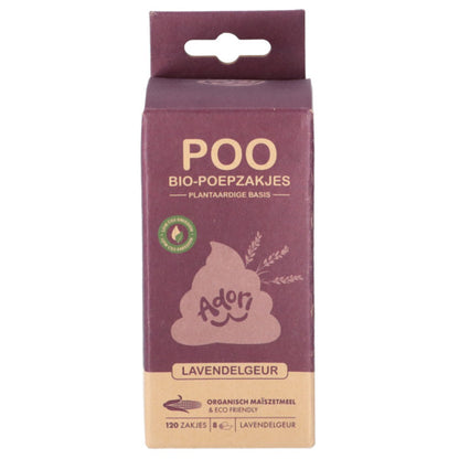 Poo Bio-Poepzakjes 22x32 cm (120 zakjes , 15 per rol)