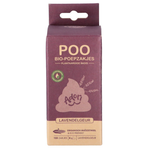 Poo Bio-Poepzakjes 22x32 cm (120 zakjes , 15 per rol)