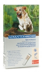 Bayer Advantix 400/2000 voor honden van 25 - 40 kg
