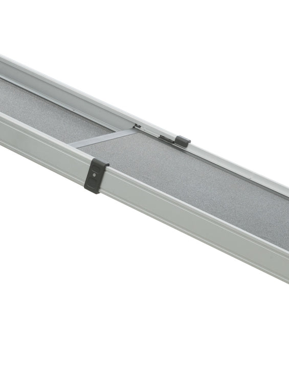 Tweedelige Telescoop-Loopplank, aluminium/schuurpapier