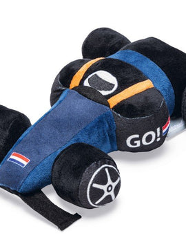 Beeztees Pluche Hondenspeelgoed RACEAUTO GO BLAUW