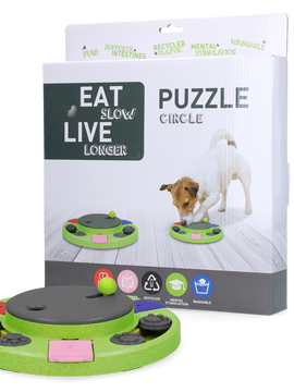 Eat Slow Live Longer Puzzle Circle