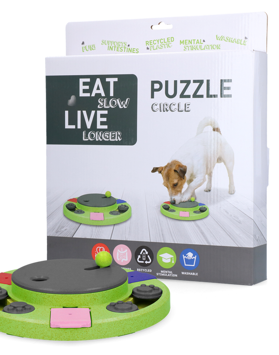 Eat Slow Live Longer Puzzle Circle