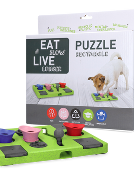 Eat Slow Live Longer Puzzle Rectangle
