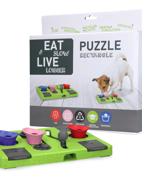 Eat Slow Live Longer Puzzle Rectangle