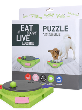 Eat Slow Live Longer Puzzle Triangle