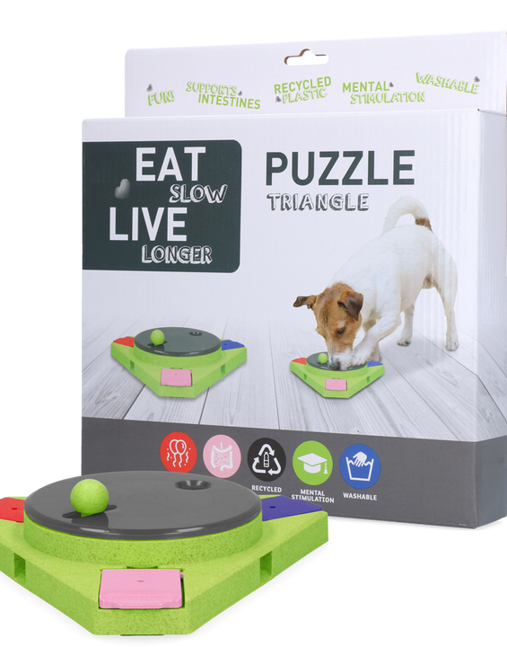 Eat Slow Live Longer Puzzle Triangle